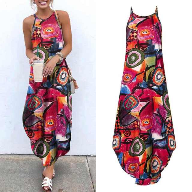 Stylish Summer Maxi Halter Dresses s-xl